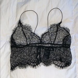 Sheer lace festival top *never worn*